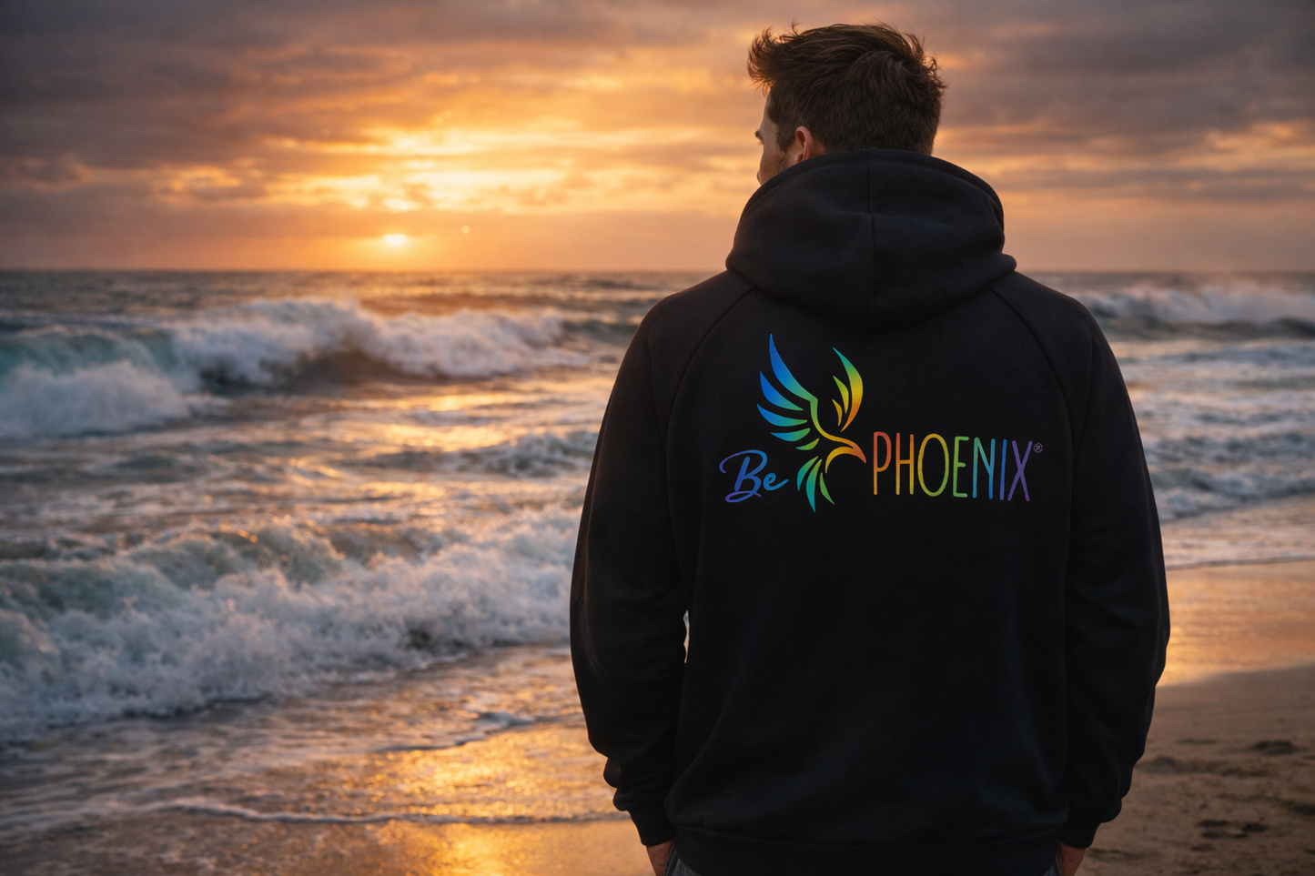Ocean Rise Hoodie - Men - Rainbow
