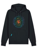Urban Rise Hoodie - Unisex - Schwarz mit Rainbow Logo