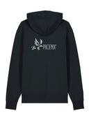 Urban Rise Hoodie - Unisex - Schwarz mit weißem Logo