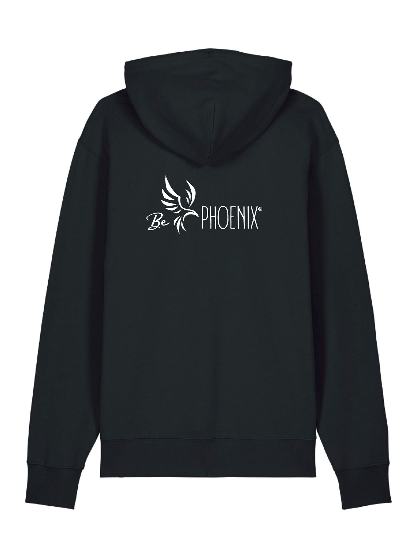 Urban Rise Hoodie - Unisex - Schwarz mit weißem Logo