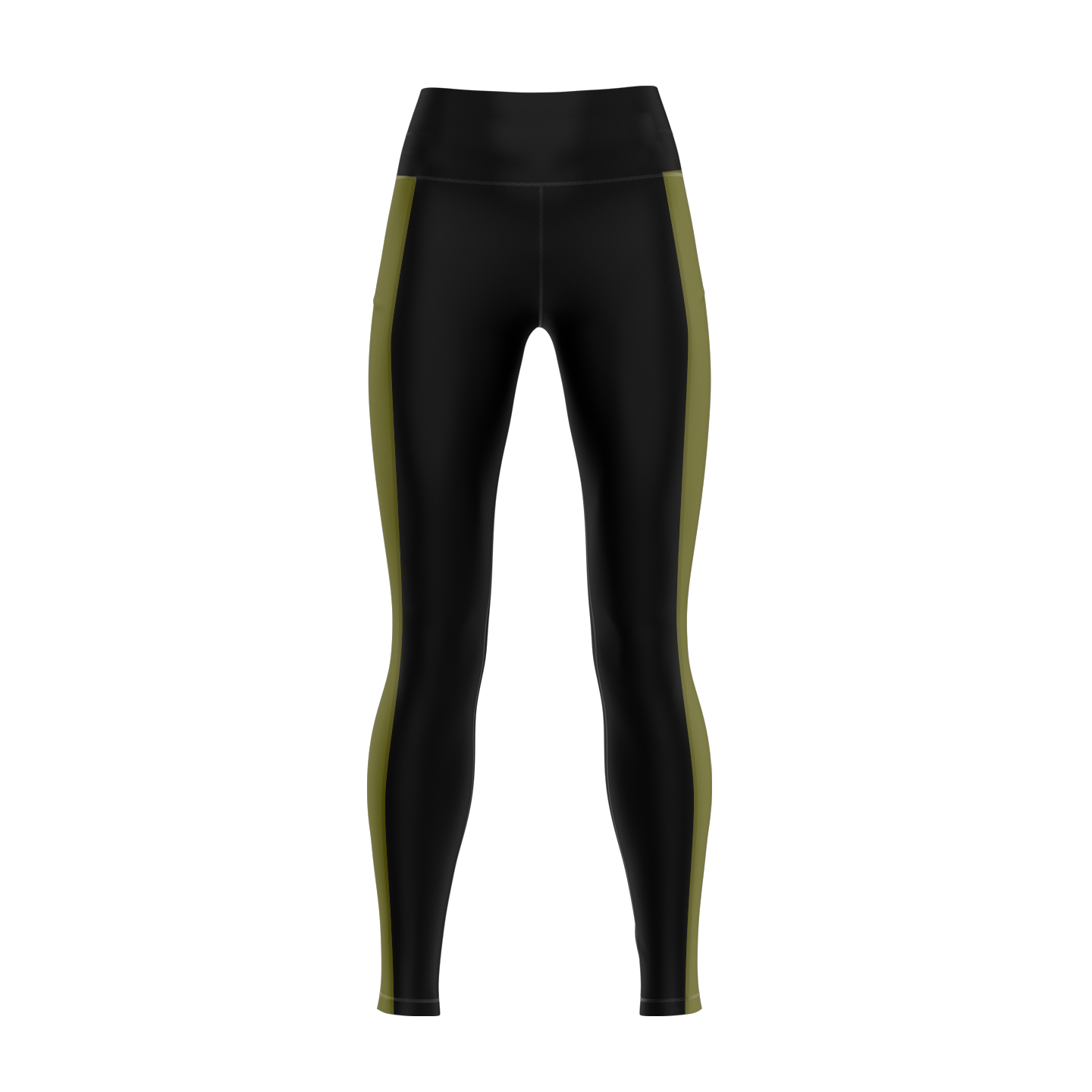 Pure Flow Yoga Leggins ( Oliv Schwarz )
