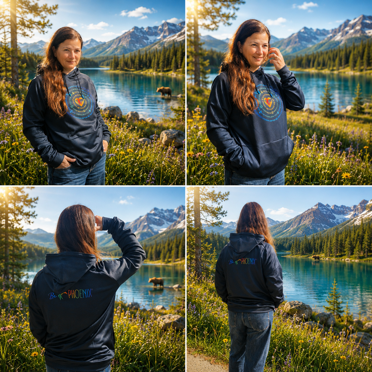 Ocean Rise Hoodie - Women - Rainbow